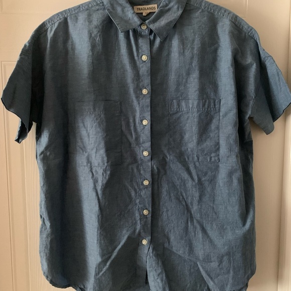 Tradlands Chambray Box Top - Picture 2 of 7